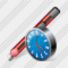 Icon Office Knife Clock Image