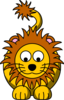 Lion Looking Down Clip Art