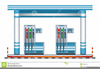 Gasoline Station Clipart Image