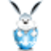 Bunny In Egg Blue 4 Image