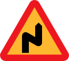 Zig Zag Road Sign Clip Art