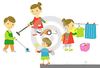 Clipart Children Doing Chores Image