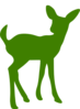 Green Deer Image Clip Art