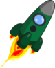 Green Rocket Clip Art