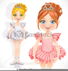 Girl Ballerina Clipart Image