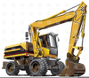 Heavy Excavator Clipart Image