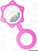 Pink Rattle Clipart Image