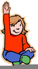 Raise Hand Clipart Image