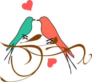 Birds On A Branch2 Clip Art