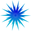 Blue Star Burst Clip Art