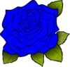 Blue Rose Flower Clip Art