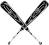 Baseball Bat Black Clip Art