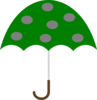 Green Umbrella Clip Art