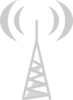 Gray Radio Tower Clip Art