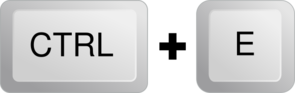 Ctrl+e Clip Art