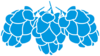 Blue Hops Stencil Clip Art