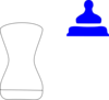 Black And White Bottle Blue Clip Art