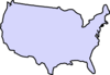 Grey Map Usa Clip Art