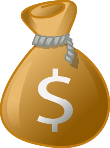 Money Bag No Shadow Clip Art