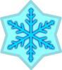 Blue Snow Flake Clip Art