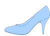 Blue Shoe Clip Art