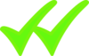 Single Whatsapp Tick Whtsapp Green  Clip Art