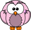 Violet Owl Clip Art