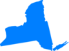 Nys Outline Blue Clip Art