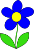 Blue Flower Clip Art