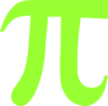 Lime Green Pi Clip Art