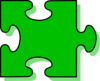 Green Puzzle Piece Clip Art