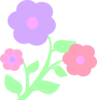 Pastel Flowers Clip Art