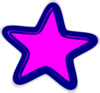 Pink Star Clip Art