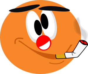 Smiley Clown Smoker Clip Art