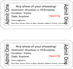 Show Tickets Final Clip Art