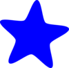 Blue Star Clip Art