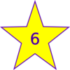 Number 6 Chart Clip Art