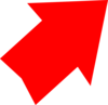 Red Arrow Up Right Clip Art