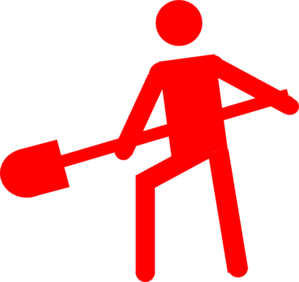 Red Person Worker Symbol Clip Art