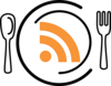 Rss Feed Icon Plate Clip Art