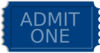 Blue Ticket Clip Art