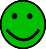 Green Smiley Face Clip Art