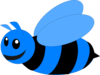 Blue Bee Clip Art