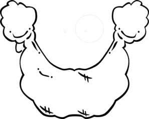 Plain White Beard Clip Art