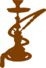 Brown Hookah Clip Art