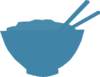 Blue Bowl Clip Art