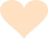 Light Orange Heart Clip Art