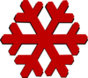 Snow Flake Bordo3 Clip Art