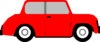 Bright Red Car Clip Art