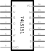 Mux-74ls151 Clip Art